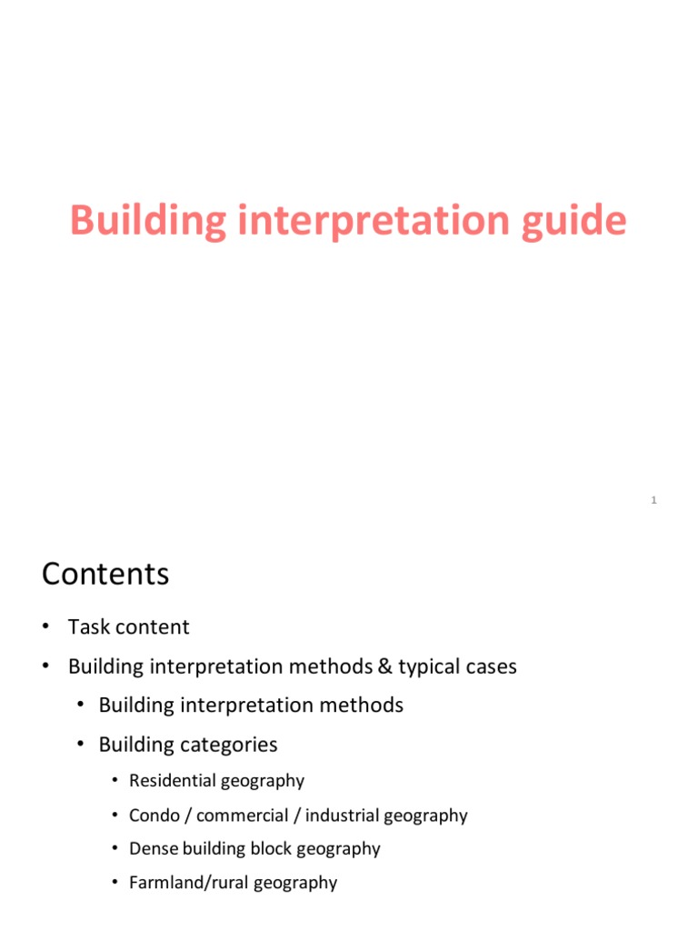 Building Interpretation Guide Overview | PDF | Texture Mapping | Building