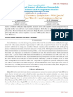 Determinants of Customers Satisfaction – With Special Reference to Four Wheelers on Coimbatore District