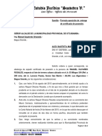Formula Oposición de Entrega de Certificado de Posesión.
