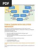 Itsm & Charm With Solution Manager: Itsm Meets Incident Management Issues, Problems, or Services Requests Made