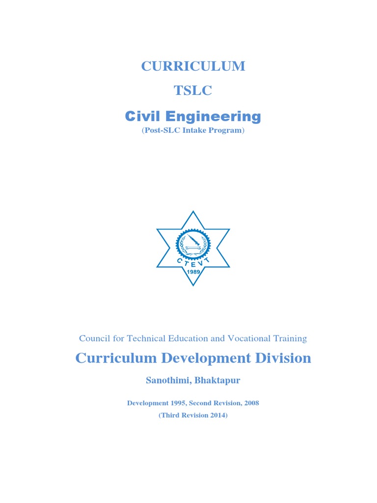 TSLC Civil Engineering Curriculum Overview | PDF | Computer Aided ...