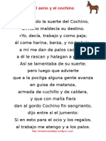 El Asno y El Cochino Cuento