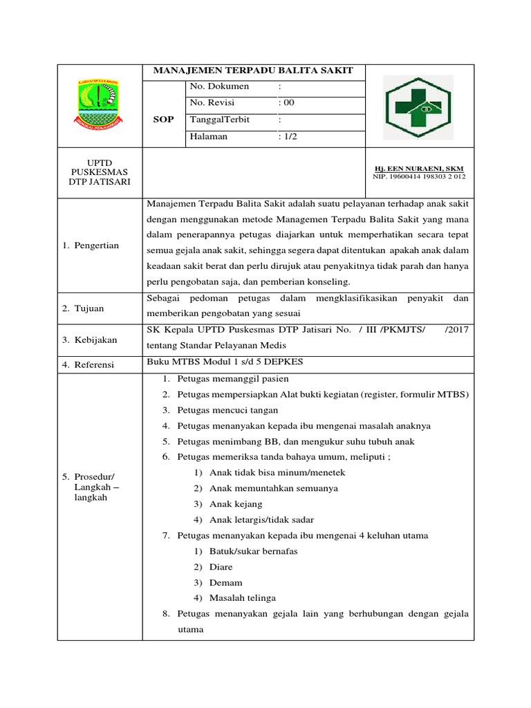 Sop Pencatatan Dan Pelaporan Kia Seputar Laporan