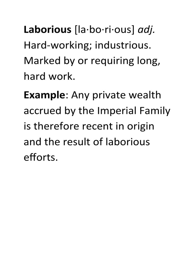 Laborious PDF