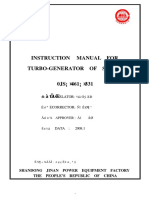 Instruction Manul For Turbo-Generator of Series 0JS.461.331
