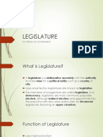Legislature: An Organ of Government