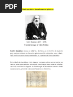 A Tabela Periódica Dos Elementos Químicos
