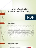 Cavitaion Problem in Centrifugal Pump