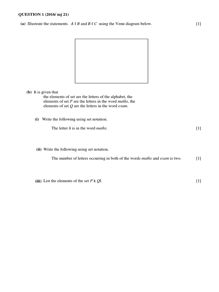 Venn Diagrams and Logarithmic Equations | PDF