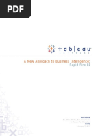 Rapid Fire BI: A New Approach To Business Intelligence Tableau