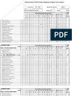 Modified School Form 2 - Daily Attendance Report of Learners