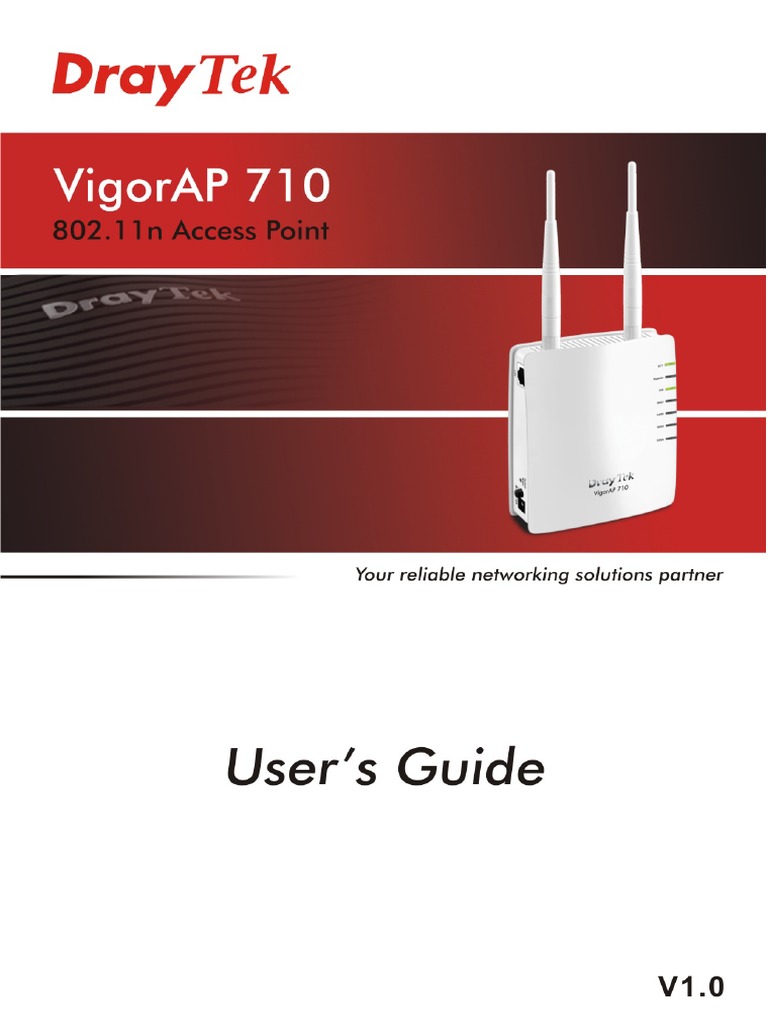 AP710 UserGuide v1.0 | PDF | Wireless Lan | Wireless Access Point