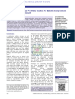 Gingival Veneer Used As Prosthetic Solution For Esthetic-Compromised Malpositioned Dental Implant