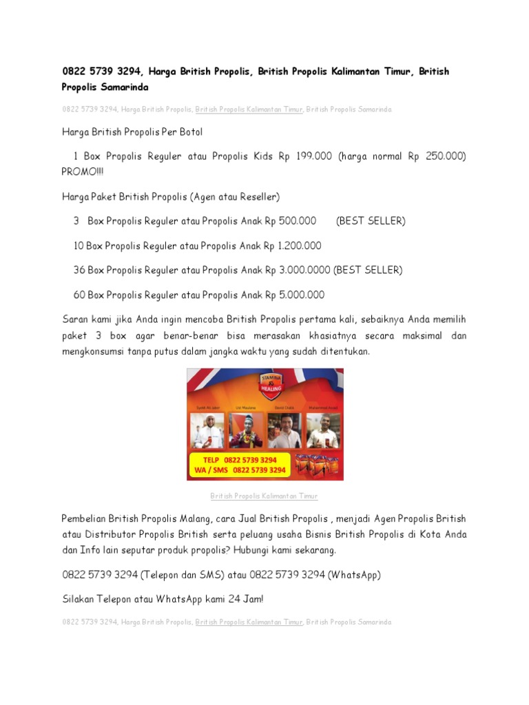 British Propolis Harga Jual British Propolis Kids Agen