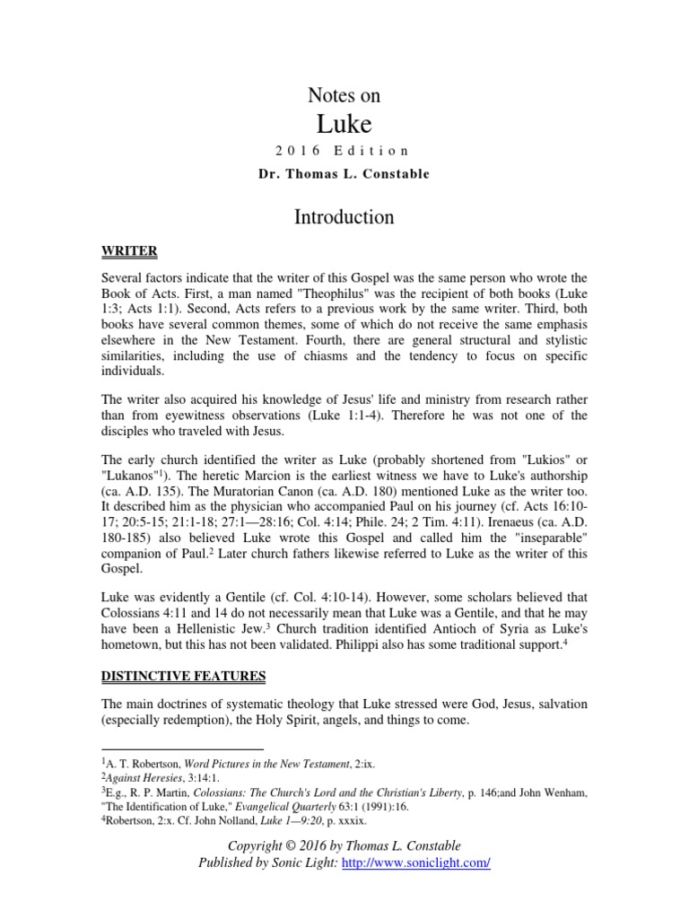 Luke | PDF | Gospel Of Luke | Acts Of The Apostles