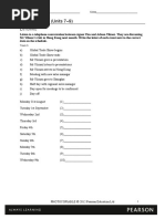 Progress Test 3 (1) Pre-Intermediate