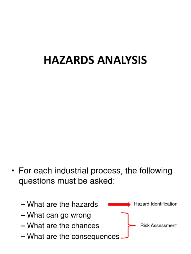 Hazard Identification and Risk Analysis | PDF | Risk Assessment | System