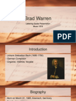 Semester Listening Guide Presentation - Brad Warren