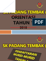 Slide Orientasi Tahun 1 - 2018