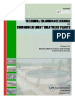 Common Effluent Treatment Plants: Technical Eia Guidance Manual