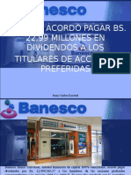 Juan Carlos Escotet - Banesco acordó Pagar Bs. 22,99 millones en dividendos a los titulares de Acciones Preferidas