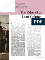 The Value of A Lean Culture PDF