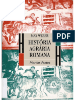 WEBER, Max. História Agrária Romana