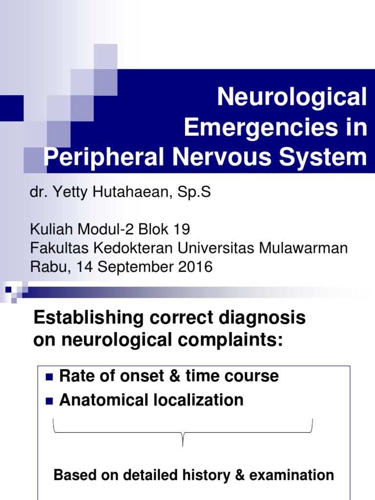 Neurological Emergencies Overview | PDF | Clinical Medicine | Medical ...