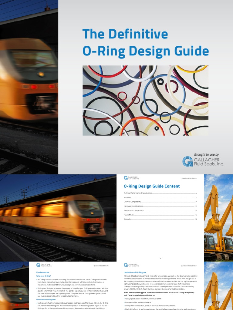 O-Ring Design Guidelines and Considerations | PDF | Chemical Substances ...