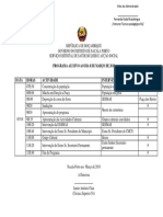 Program de 8 de Março