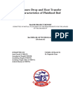 Pressure Drop and Heat Transfer Characteristics of Fluidized Bed