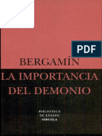 La Importancia Del Demonio. José Bergamín.