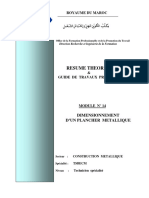 M10 - Dimensionnement D Un Plancher Métallique PDF