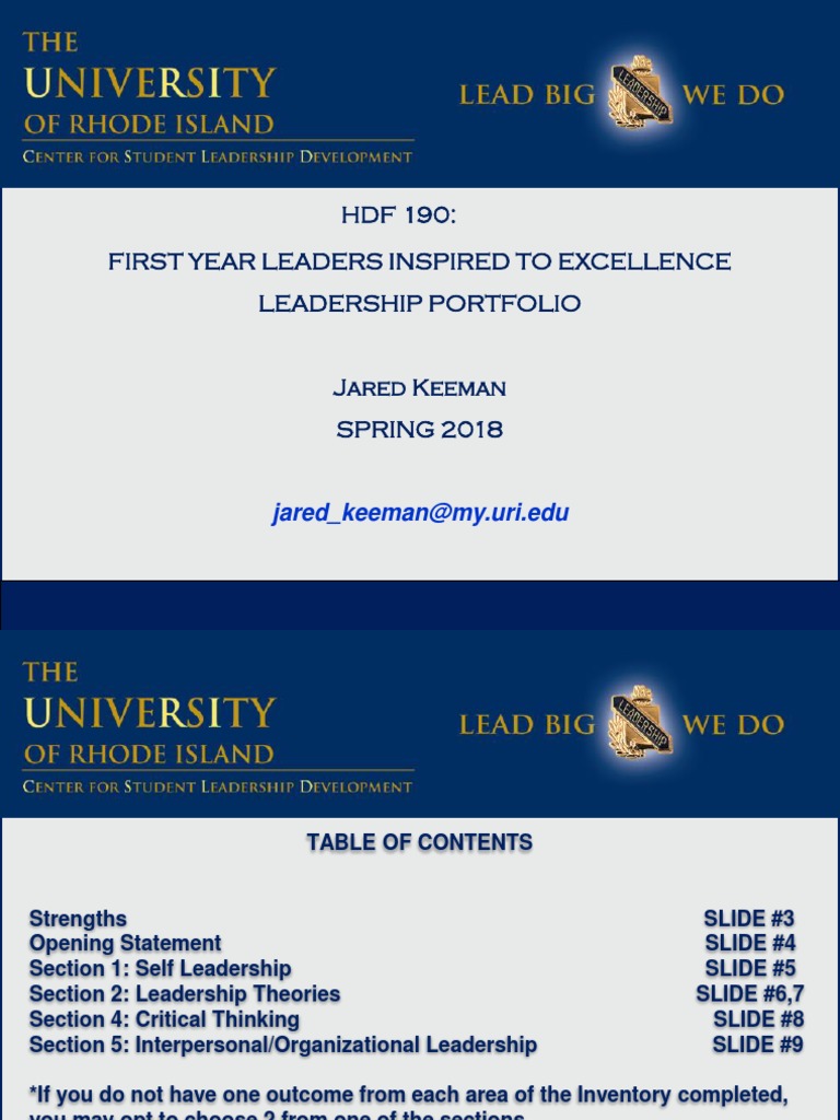 Leadership Portfolio Insights | PDF | Servant Leadership | Persuasion