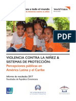 Informe Violencia contra la Niñez y Sistemas de Protección