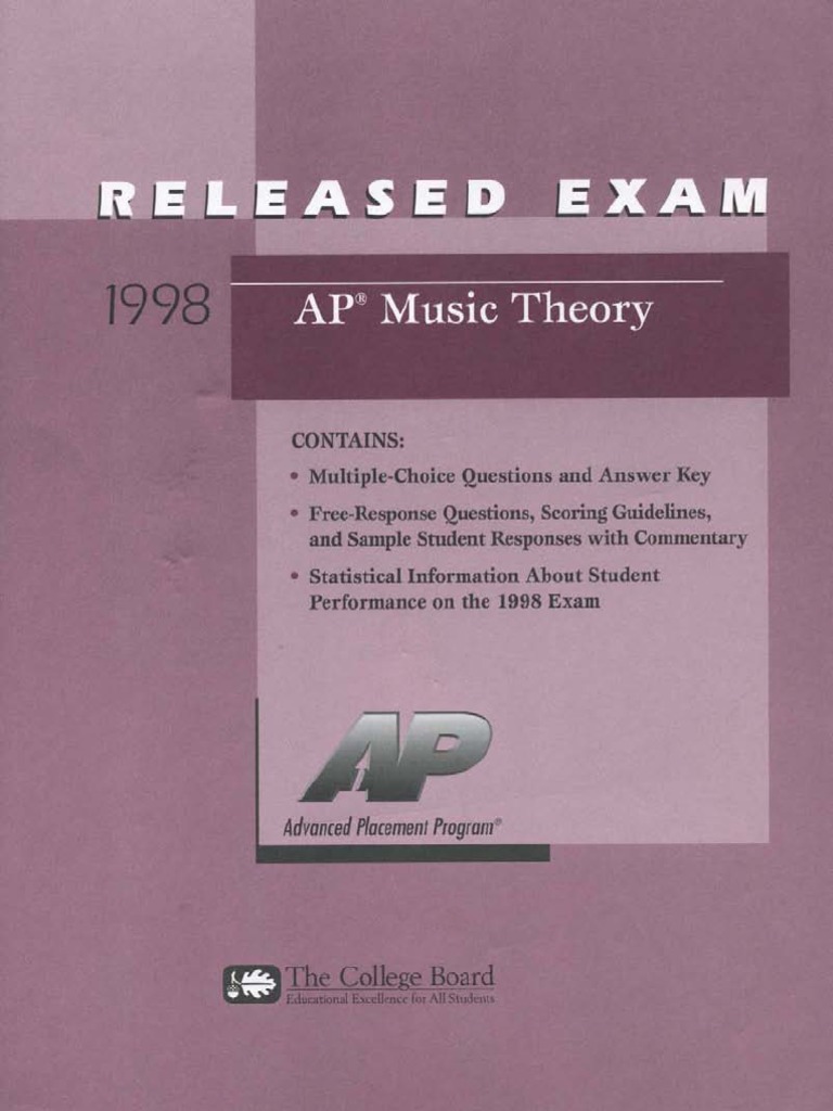 Practice AP Music Theory 1998 PDF | PDF