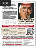 Obama Ineligible - I tried and lied but it won't go away! Wash Times Natl Wkly 2010-09-20 pg 5
