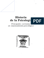 Historia de La Psicologia Principales Corrientes en El Pensamiento Psicológico PDF