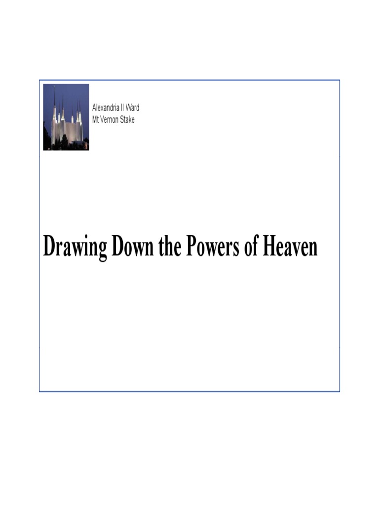 Drawing on Heavenly Powers Through Faith | PDF | God In Christianity ...