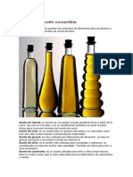 Aceites Comestibles