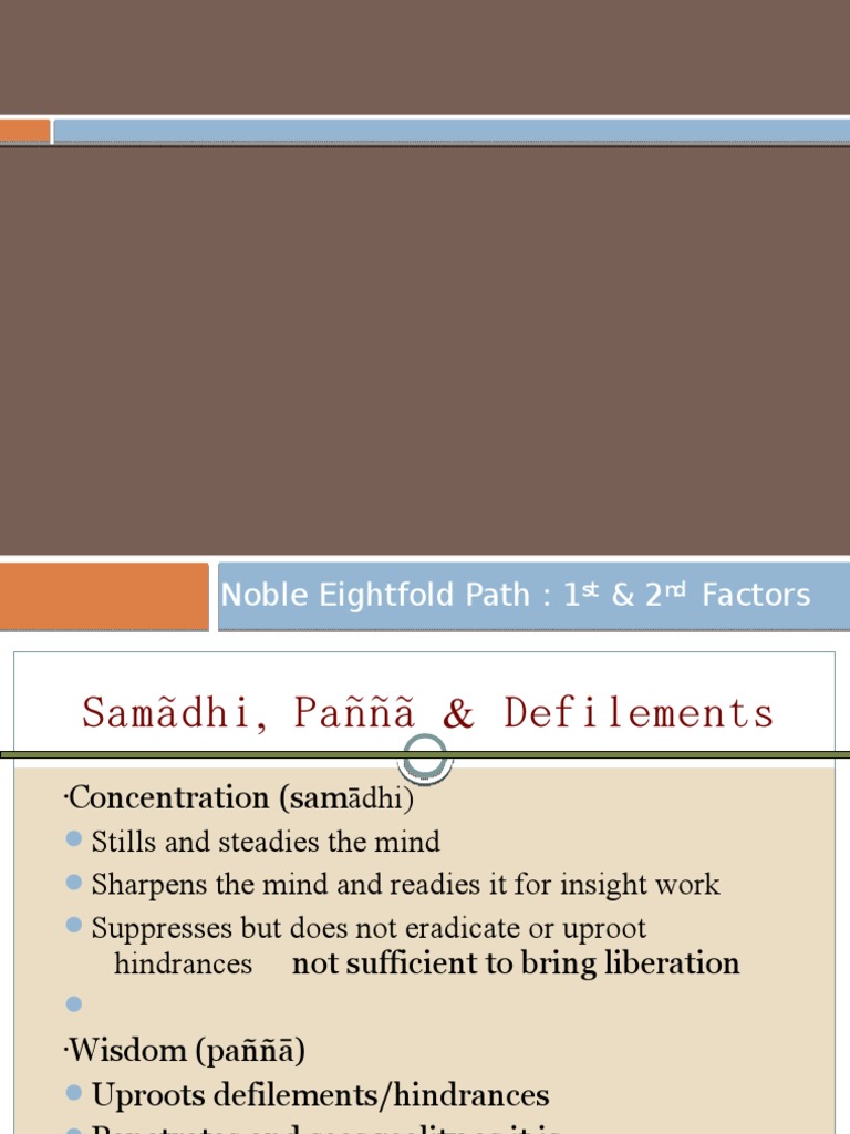 Noble Eightfold Path: Wisdom and Insight | PDF | Noble Eightfold Path ...