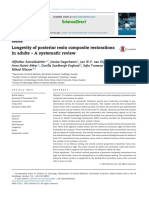 Longevity of Posterior Resin Composite Restorations in Adults - A Systematic Review