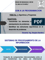 Introducción a la programación - Algoritmos y programas