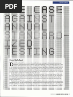 The Case Against Annual Standardized Testing