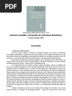 CANDIDO,Antonio - Introdução da Formação da literatura brasileira - momentos decisivos
