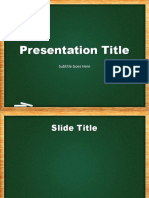 Chalkboard PowerPoint Template