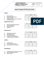 Form Inspeksi K3 Rumah Sakit