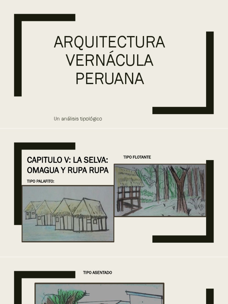 Análisis de Arquitectura Vernácula Peruana | PDF | Medios de arte ...