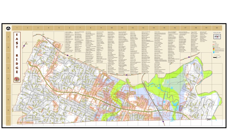 East Ridge Street Map With Development District 1 2018 | PDF ...