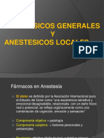 Anestesicos Generales y Locales